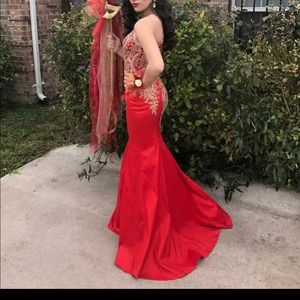 Red formal dress $50